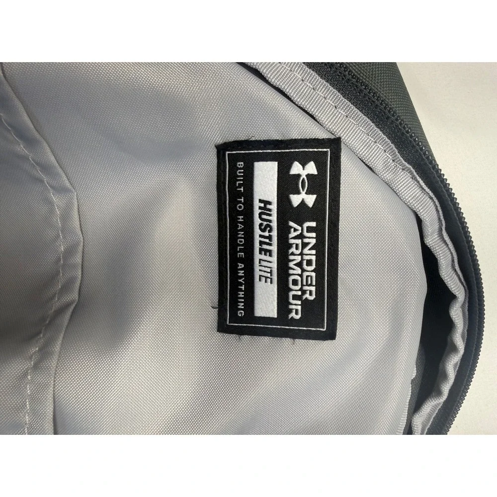 Under‎ Armour Hustle Lite Backpack Grey UA Storm Water Repellent Laptop Bag